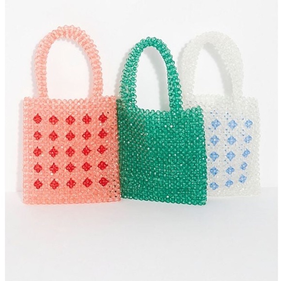 Free People Handbags - Free People Transparent Statement Beaded Bag